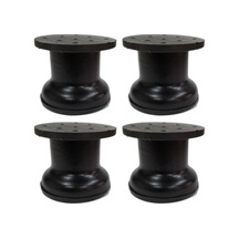 5 Cm Çap 42 Mm Ayarlı Metal Dolap Vestiyer Komidin Baza Ayağı Siyah 4 Adet Siyah Diğer