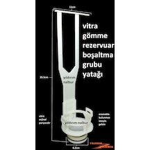 VitrA Gömme Rezervuar Boşaltma Grubu Yatağı Baskı Parçası