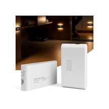 2 Adet Beril İki Yönlü Sensörlü Şarjlı Led Aplik, 5w 2700k Sıcak Işık, Dc 5v, 110 Hareket Algılama, 3-5m Sensör Mesafesi, 20 Saat Sabit Işık Süresi, Otomatik/manuel Modlu Abs Gövde 10 Parça Siyah