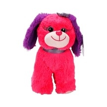 Sevimli Peluş Oturan Köpek 25 Cm Uyku Arkadaşı Kırmızı