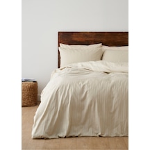 Bella Maison Premium Tencel Çift Kişilik Saten Nevresim Seti Bej 200x220 Cm Bej