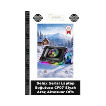 Delux Serisi Laptop Soğutucu Cf07 Siyah Araç Aksesuar Ofis