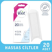 2 Adet Veet Yüz Ağda Bandı 20'li Pure
