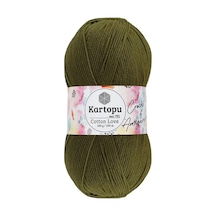 Kartopu Cotton Love El Örgü Amigurumi İpi Yünü 100 Gr K409 Haki Diğer