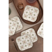 Kütahya Porselen Bone Minas 6 Parça 20 Cm Düz Tabak Goblen 447018