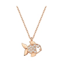 Rose Gümüş Mini Balık Kolye G1566klr2 Altınsepeti