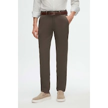 D's Damat Ds Damat  2HCC3ORT20001 Slim Fit Haki Armürlü Yan Beli Lastikli Esnek Likralı Yandan Cepli Chino Pantolon Haki
