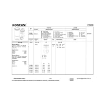 Koneks 212110 Pıston + Segman 74mm Std Fıesta - Escort - Orıon 1.3 Bl Cfı - Çukur Tepe