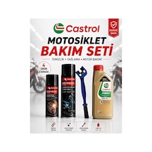 Castrol Power1 10w-40 1l + Zincir Temizleyici Ve Yağlayıcı + Fırça Bakım Seti