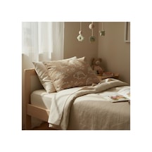Dinozor Temalı Tek Kişilik Tastık Kılıfı 50 X 70 Cm 1 Adet Kahverengi