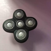 1pc Kafa Tıraş Makinesi Yedek Kafaları, Erkekler İçin 5 Kafa Bıçaksız Elektrikli Yedek Kafa