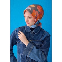 Belli %100 Twill İpek Eşarp 4100d 50 Azur