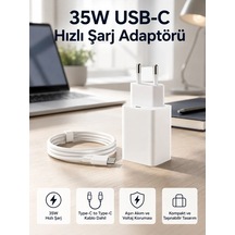 Ers 35w Usb-c Hızlı Şarj Adaptörü Type-c To C Kablo Seti