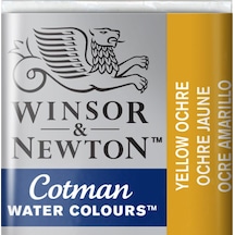 Winsor & Newton Cotman Yarım Tablet Suluboya N 744 Yellow Ochre