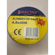 BayTaş Alüminyum Folyo Yanmaz Soba Baca Bant 4.8mm*40 Metre