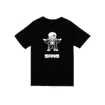 Stoned&Fame Undertale Baskılı T-shirt SIYAH