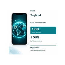 Tayland Esım İnternet Paketi Günlük 1 Gb 1 Gün - Fup 1 Mbps / Nonhkip Çok Renkli