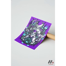Dragon Ball Mecha Frieza Poster, Çerçevesiz Yüksek Kalite Duvar Afişi - Anime Severlere Özel Hediye