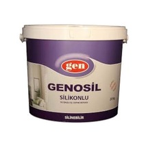 Genosil Slikonlu Tam Mat Siyah Duvar Boyası 20 Kg