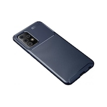 Newface Samsung Galaxy A52 Kılıf Auto Focus Karbon Kapak - Lacivert