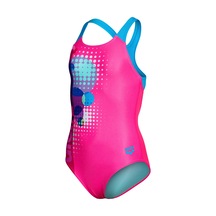 Arena Dots Swimsuit Swim Pro Back Çocuk Pembe Yüzücü Mayo 010745998