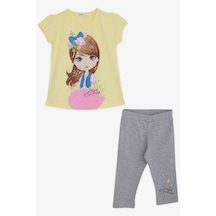 Breeze Kız Çocuk Taytlı Takım Pullu Kız Baskılı 3-8 Yaş, Sarı Breeze Kız Çocuk Taytlı Takım Pullu Kız Baskılı 3-8 Yaş, Sarı