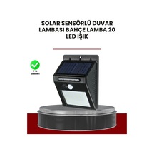 Buğz Bahçe Ve Dış Mekanlar İçin Güneş Enerjili 20 Led Hareket Sensörlü Lamba