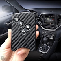Renault Clio Megane Captur Koleos Fluence Laguna Karbon Desenli Tpu Anahtar Kılıfı