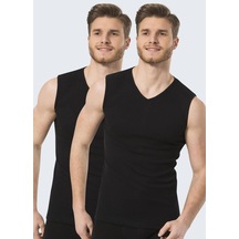 Türen Erkek Spor V Yaka Atlet 2'li Paket 001