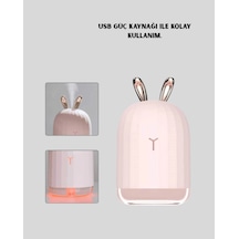 Mey İthalat Ultrasonik Hava Nemlendirici 200 Ml Aroma Difüzör Led Işıklı Sessiz