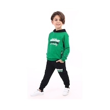 Toontoy Kids Toontoy Erkek Çocuk Baskılı Eşofman Takım Çimen Yeşili