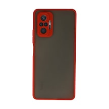 Xiaomi Redmi Note 10 Pro Uyumlu Kılıf Montreal Silikon Kapak - Kırmızı