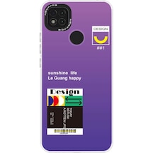 Newface Xiaomi Redmi 9c Kılıf Estoril Desenli Kapak - Estoril - 4 Mor
