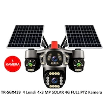 Trio Tr-sgx439 4 Kameralı 4x3 Mp Solar 4g Full Ptz Sim Kartlı Kamera Veesky Motorize