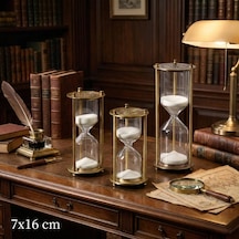 Dekoratif Cam Kum Saati 7x16 Cm Renkli