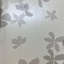 Gri Parlak Çiçek Desenli Duvar Kağıdı 112028 Çok Renkli