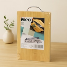 Bambu Kesme Tahtası 20x30x1.7 Cm - Metal Kulplu Çok Renkli