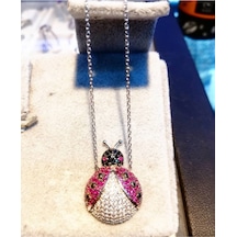 Oriental Kuyumculuk Jewellery Uğur Böceği Gümüş Kolye Gümüş