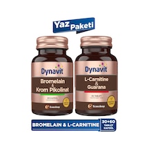 Dynavit Bromelain & L-carnitine Yaz Paketi - Bromelain, Krom Pikolinat, L-carnitine, Guarana