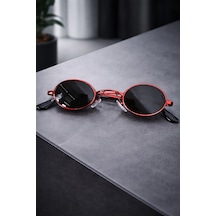 Retro Unısex Yeni Moda Minimal Güneş Gözlüğü Kırmızı - 863751279 Siyah