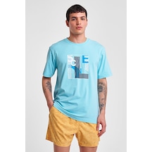 Lescon Erkek Kısa Kollu T-shirt 25y-1167 Mavi