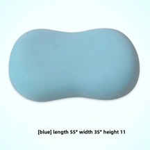 Yunboo Yumuşak Hafıza Köpük Kedi Şekilli Boyun Destekli Yatağa Uyumlu Uyku Yastığı, Ticari Satış İçin Mavi 35x55cm, 500g Mavi