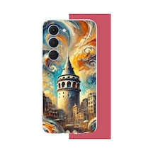 Tecno Spark 40 Pro Uyumlu Galata Baskılı Silikon Kılıf Renkli