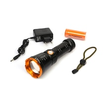 Powerdex Pd-6682 15watt Profesyonel Şarjlı El Feneri Siyah