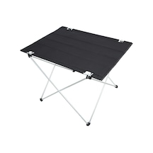 Panipal Katlanabilir, Kamp ve Piknik Masası, Omuz Askılı Taşıma Çantasıyla - Siyah