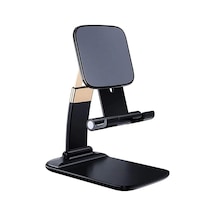 Gold Seri Katlanabilir Masaüstü Telefon Ve Tablet Standı Siyah
