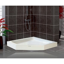 Shower 100X100 Beşgen Duş Teknesi Monoblok