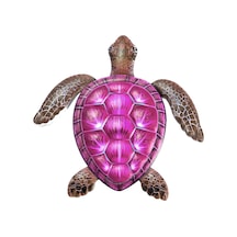 Reedark Pembe Kaplumbağa Duvar Dekoru, Metal Deniz Temalı El Yapımı Heykel 112 Karakter Diğer