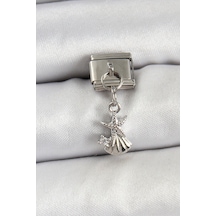 316l Çelik Sallantılı Zirkon Taşlı Deniz Yıldızı Ve İstiridye Model Gümüş Renk Nomination Charm - Tj-bc1454 Diğer