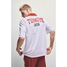 Defacto Türkiye Baskılı Beyaz Erkek Polo Yaka T-shirt I1703ax/wt34